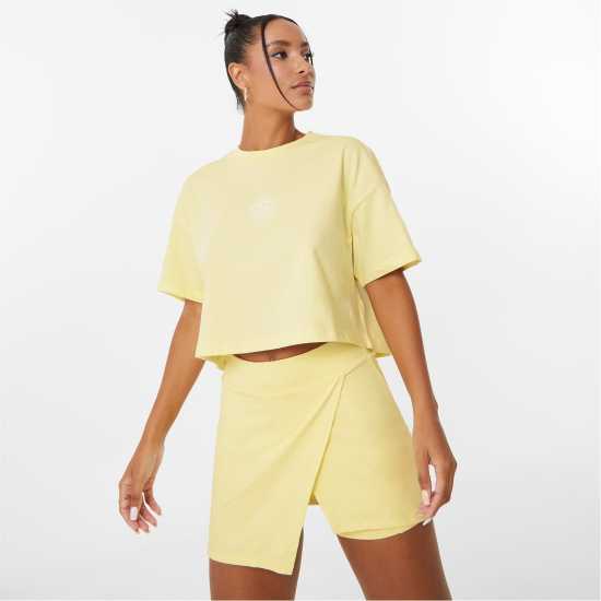 Slazenger X Sofia Richie Stripe T-Shirt Womens Yellow Дамско облекло плюс размер