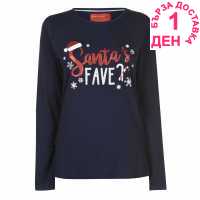 The Spirit Of Christmas Novelty Tee Lds94 Navy Коледни пуловери