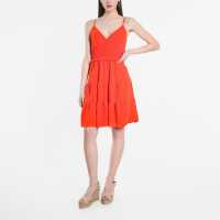 Strappy Tiered Dress Orange Дамски поли и рокли
