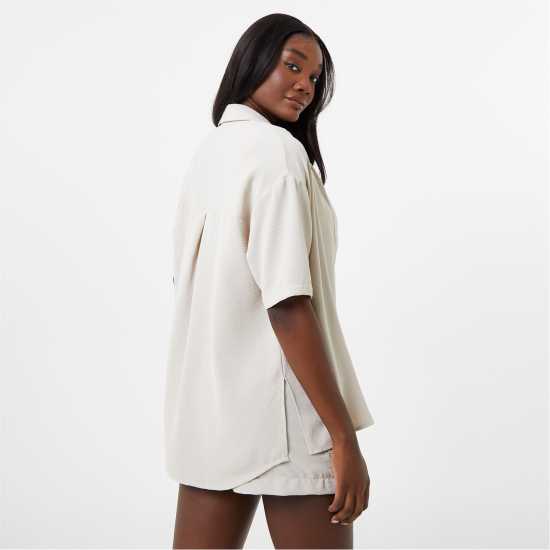 Jack Wills Short Sleeve Shirt White Дамски ризи и тениски