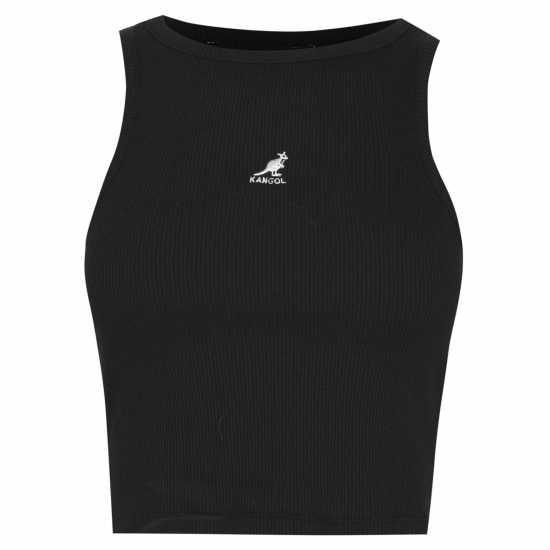 Kangol Дамски Потник Knitted Racer Vest Ladies Black Дамски тениски и фланелки