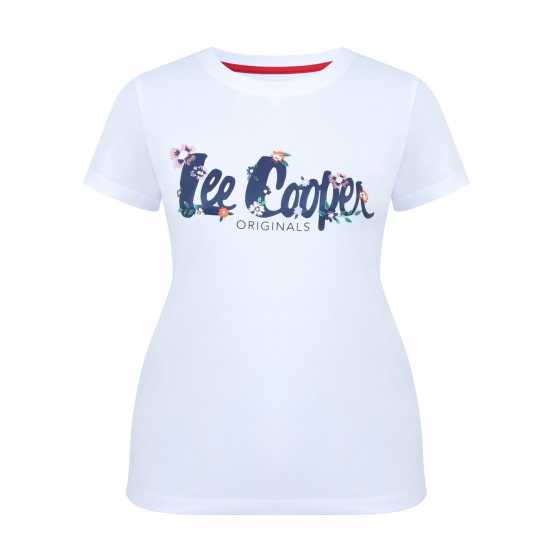 Дамски тениски и фланелки Lee Cooper Дамска Тениска Classic T Shirt Ladies Бяло Lee Cooper Дамска Тениска Classic T Shirt Ladies Бяло Дамски тениски и фланелки