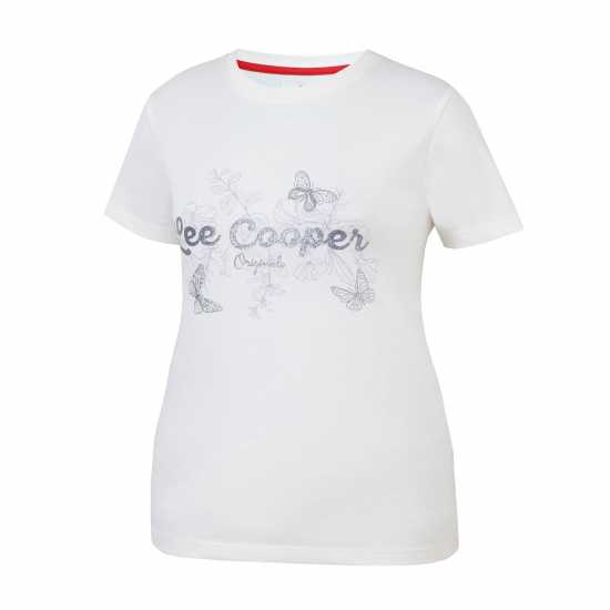 Дамски тениски и фланелки Lee Cooper Дамска Тениска Classic T Shirt Ladies Крем Lee Cooper Дамска Тениска Classic T Shirt Ladies Крем Дамски тениски и фланелки