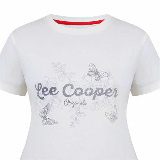 Дамски тениски и фланелки Lee Cooper Дамска Тениска Classic T Shirt Ladies Крем Lee Cooper Дамска Тениска Classic T Shirt Ladies Крем Дамски тениски и фланелки