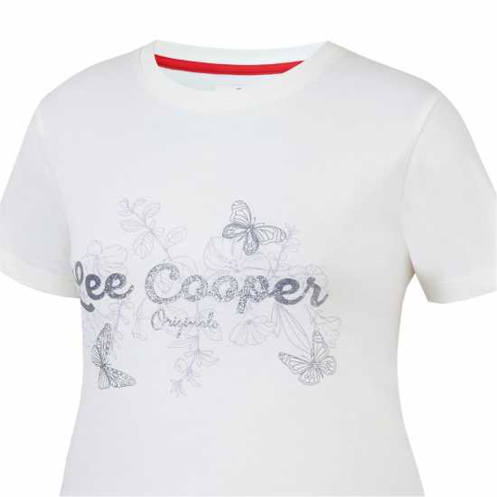 Дамски тениски и фланелки Lee Cooper Дамска Тениска Classic T Shirt Ladies Крем Lee Cooper Дамска Тениска Classic T Shirt Ladies Крем Дамски тениски и фланелки