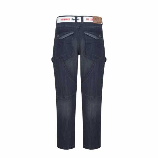 Мъжки дънки Lee Cooper Карго Джинси Мъжки Belted Cargo Jeans Mens Черно II Lee Cooper Карго Джинси Мъжки Belted Cargo Jeans Mens Черно II Мъжки дънки