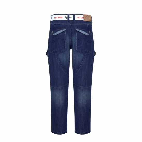 Lee Cooper Карго Джинси Мъжки Lc Belted Cargo Jeans Mens Тъмно перо Lee Cooper Карго Джинси Мъжки Lc Belted Cargo Jeans Mens Тъмно перо