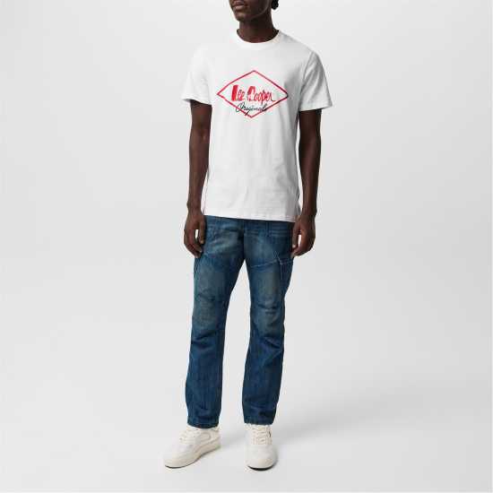 Lee Cooper Карго Джинси Мъжки Belted Cargo Jeans Mens Средно перо Мъжки дънки