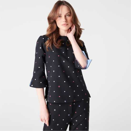 Biba Contour Cuff Shell Blouse  Дамски ризи и тениски