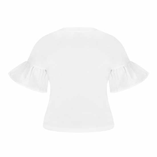 Miso Тениска Ruffle Sleeve T Shirt  Дамски тениски и фланелки