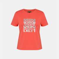 Biba Logo T-Shirt Pink logo 