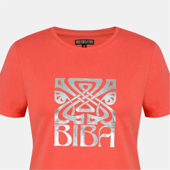 Biba Logo T-Shirt Pink logo 