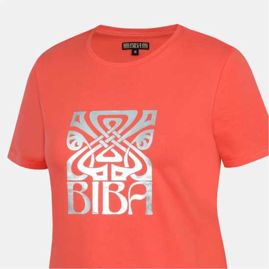 Biba Logo T-Shirt Pink logo 