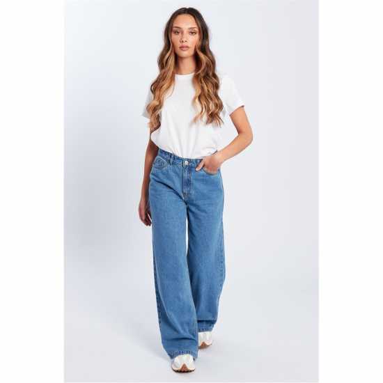 Be You Beyou Wide Leg Jeans  