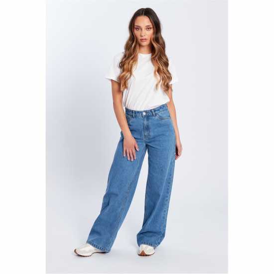 Be You Beyou Wide Leg Jeans  