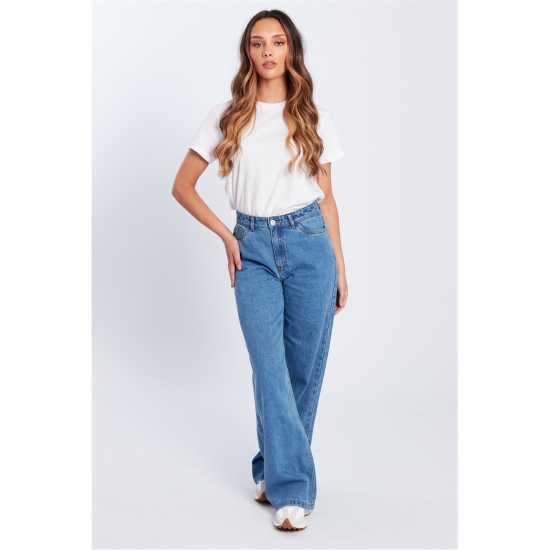 Be You Beyou Wide Leg Jeans  