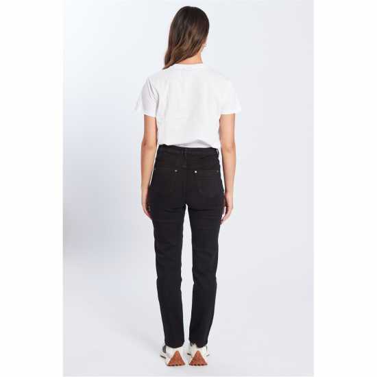 Be You Beyou Mom Straight Leg Jeans Черно Be You Beyou Mom Straight Leg Jeans Черно