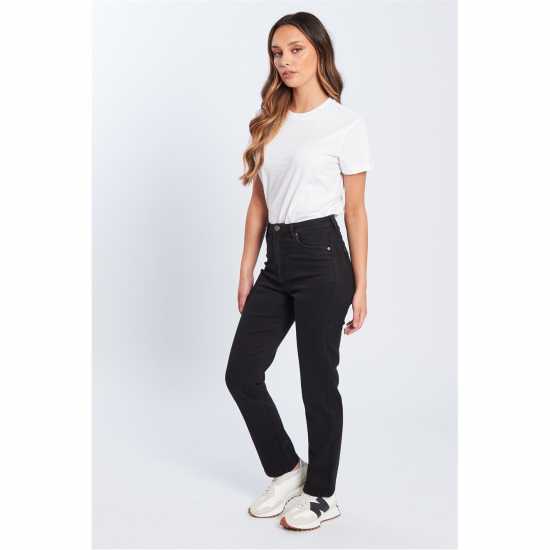 Be You Beyou Mom Straight Leg Jeans Черно Be You Beyou Mom Straight Leg Jeans Черно