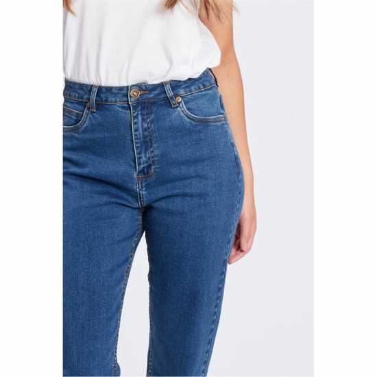 Be You Beyou Mom Straight Leg Jeans Средно перо Be You Beyou Mom Straight Leg Jeans Средно перо