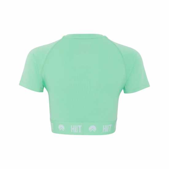 Hiit Essential Crop Top Мента Дамски тениски и фланелки