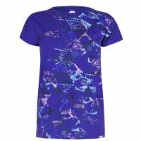 Hot Tuna Neck T-Shirt Ladies Purple Дамски тениски и фланелки