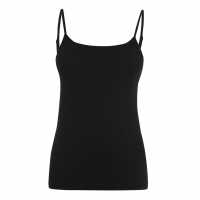 Дамски Потник Miso Cami Vest Ladies Black Дамски тениски и фланелки