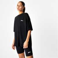 Slazenger X Sophia & Cinzia Crew T-Shirt Black Дамски тениски и фланелки