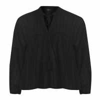 Sale Only Long Sleeve Denim Blouse Ladies Black Дамски ризи и тениски