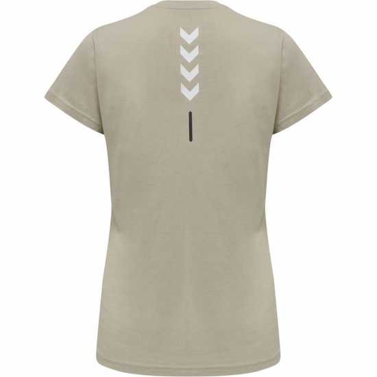 Hummel Тениска Lte Cali Cotton Training T Shirt Womens Chateau Grey Дамски тениски и фланелки