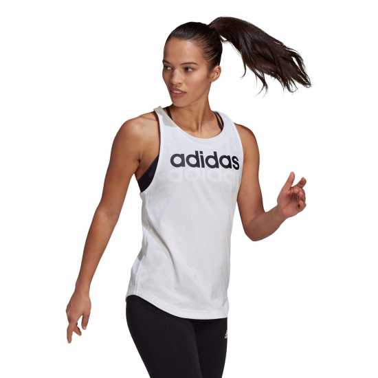 Adidas Дамски Потник Essentials Big Logo Tank Top Womens White/Black - Дамски потници