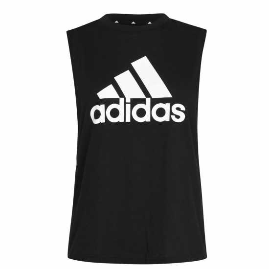Adidas Дамски Потник Essentials Big Logo Tank Top Womens Black/White Дамски тениски и фланелки
