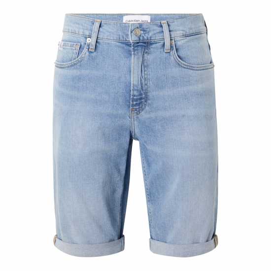 Дънкови Къси Панталони Calvin Klein Jeans Slim Denim Shorts Dnm Light 1AA Мъжки къси панталони