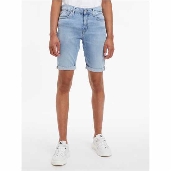 Дънкови Къси Панталони Calvin Klein Jeans Slim Denim Shorts