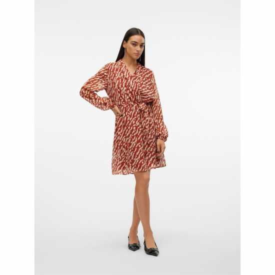 Vero Moda Women's Patterned Wrap Dress  