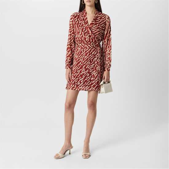 Vero Moda Women's Patterned Wrap Dress  