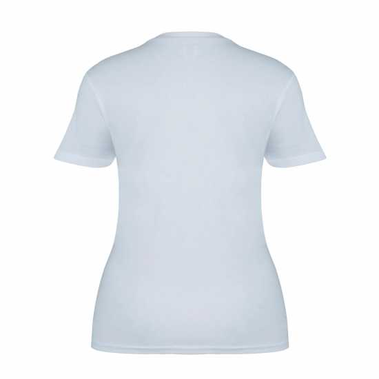 Lee Cooper Дамска Тениска Diamond T Shirt Ladies White Дамски тениски и фланелки