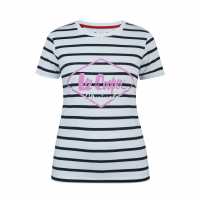 Lee Cooper Дамска Тениска Cooper Diamond T Shirt Ladies Полоска Дамски тениски и фланелки