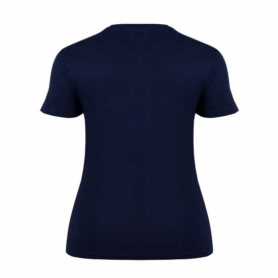 Lee Cooper Дамска Тениска Diamond T Shirt Ladies Navy - Дамски тениски и фланелки