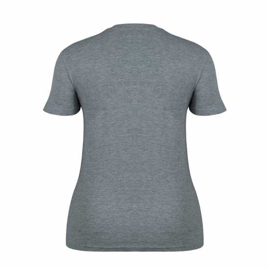 Lee Cooper Дамска Тениска Cooper Diamond T Shirt Ladies Сив марл Дамски тениски и фланелки