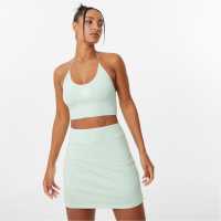 Slazenger Sofia Richie Halter Crop Top Светло зелено Дамски тениски с яка