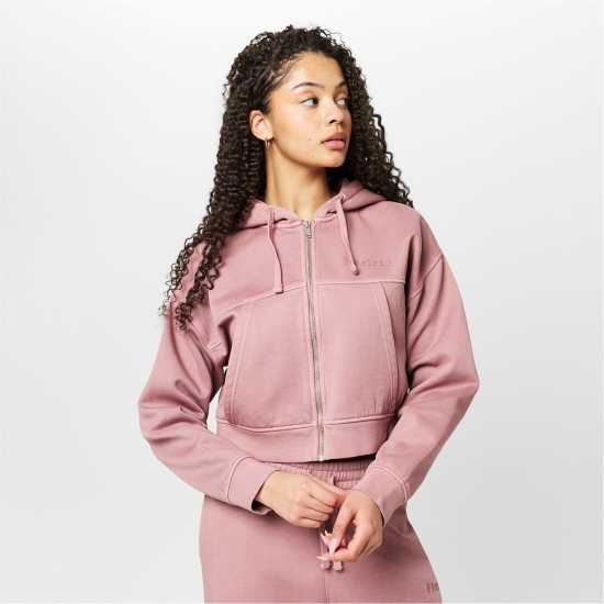 Дамски суичъри и блузи с качулки Firetrap Wash Z Crop Ld54 Firetrap Wash Z Crop Ld54 Дамски суичъри и блузи с качулки