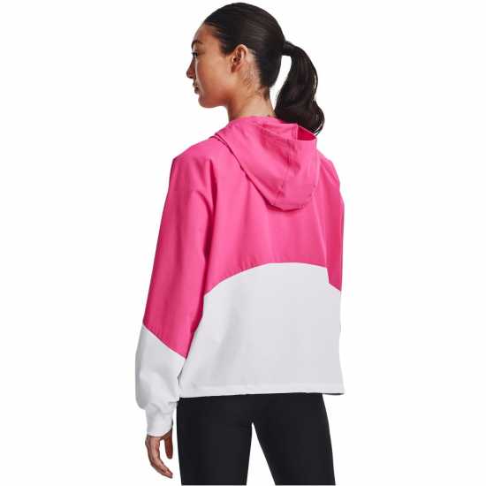 Under Armour Woven Storm Jacket Electro Pink Дамски грейки