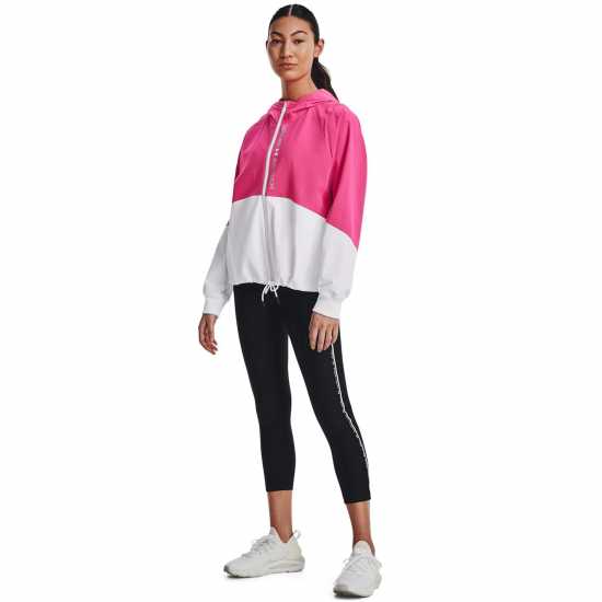 Under Armour Woven Storm Jacket Electro Pink Дамски грейки