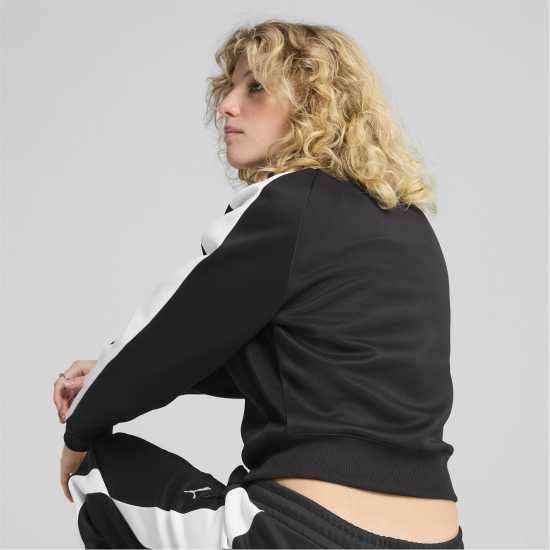 Puma Спортно Горнище Womens T7 Track Jacket Черно/Бяло Puma Спортно Горнище Womens T7 Track Jacket Черно/Бяло