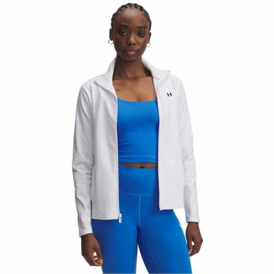 Under Armour Women's Moisture-Wicking Weather Resistant Performance Training Jacket White 
