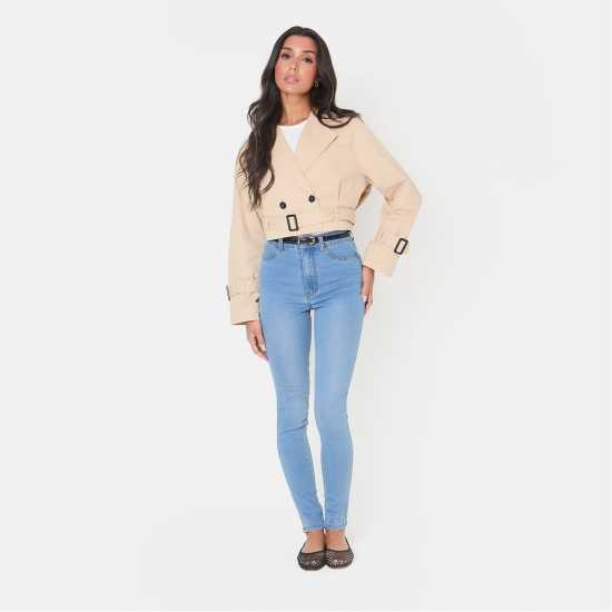 Дамски якета и палта I Saw It First Belted Crop Trench I Saw It First Belted Crop Trench Дамски якета и палта