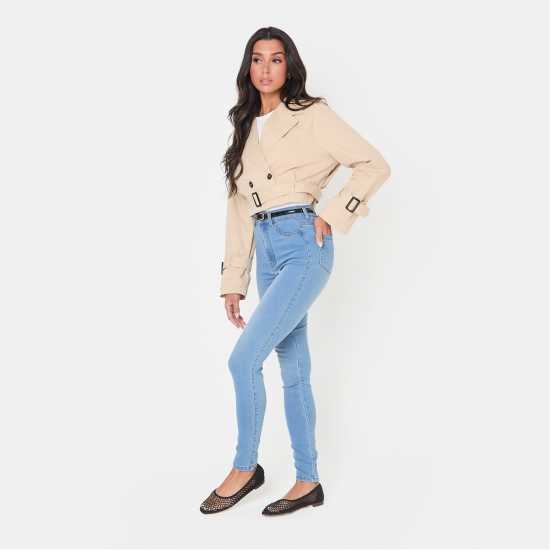 Дамски якета и палта I Saw It First Belted Crop Trench I Saw It First Belted Crop Trench Дамски якета и палта