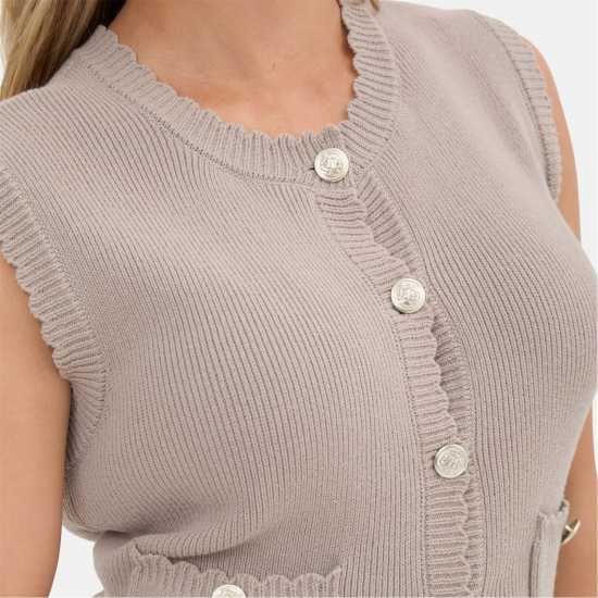 Дамски пуловери и жилетки Плетен Елек I Saw It First Statement Button Knitted Vest Плетен Елек I Saw It First Statement Button Knitted Vest Дамски пуловери и жилетки