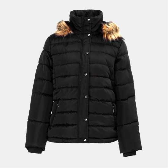 Подплатено Дамско Яке I Saw It First Padded Jacket Ladies Black Дамски якета и палта
