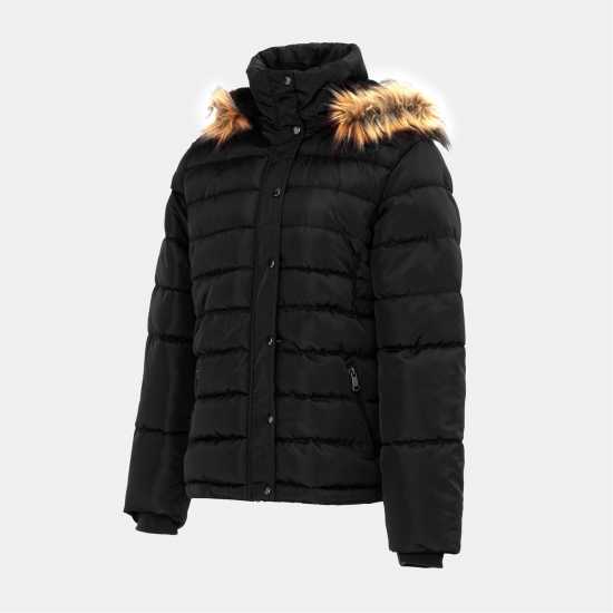 Подплатено Дамско Яке I Saw It First Padded Jacket Ladies Black Дамски якета и палта
